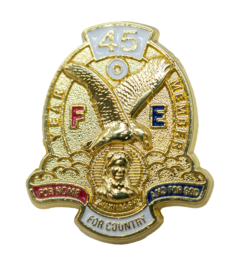 Pin - Auxiliary 45 Years