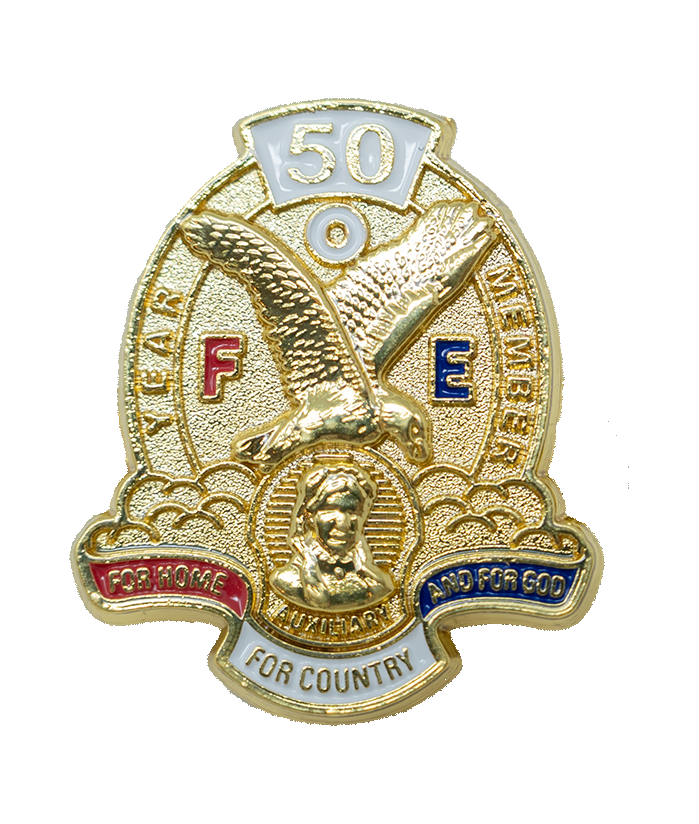 Pin - Auxiliary 50 Years
