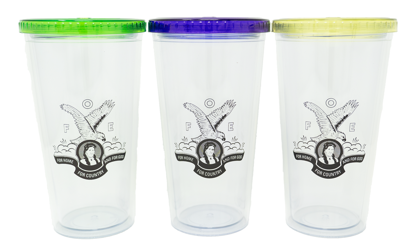 Tumbler - 20 oz w/lid and straw
