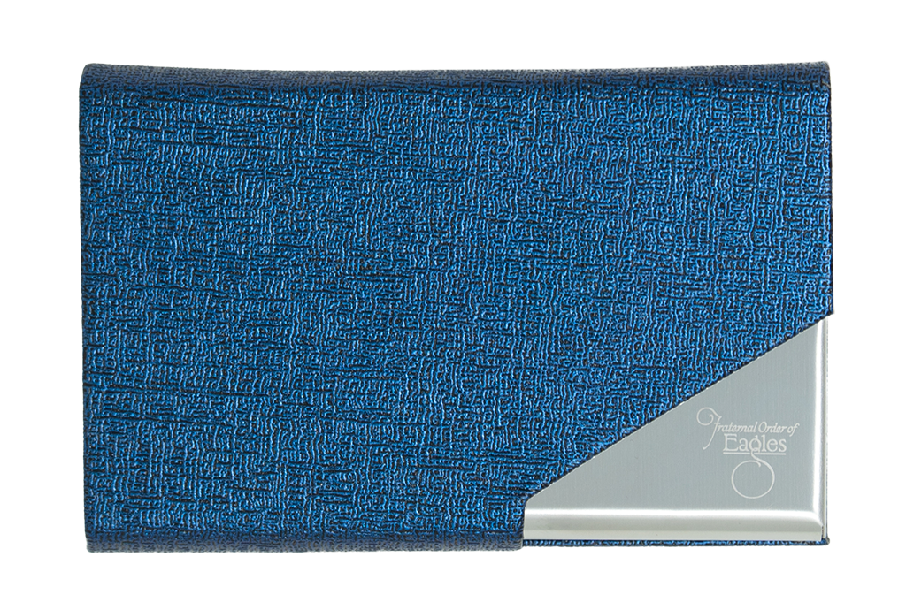 Business Card Holder - Leather/Stainless Steel