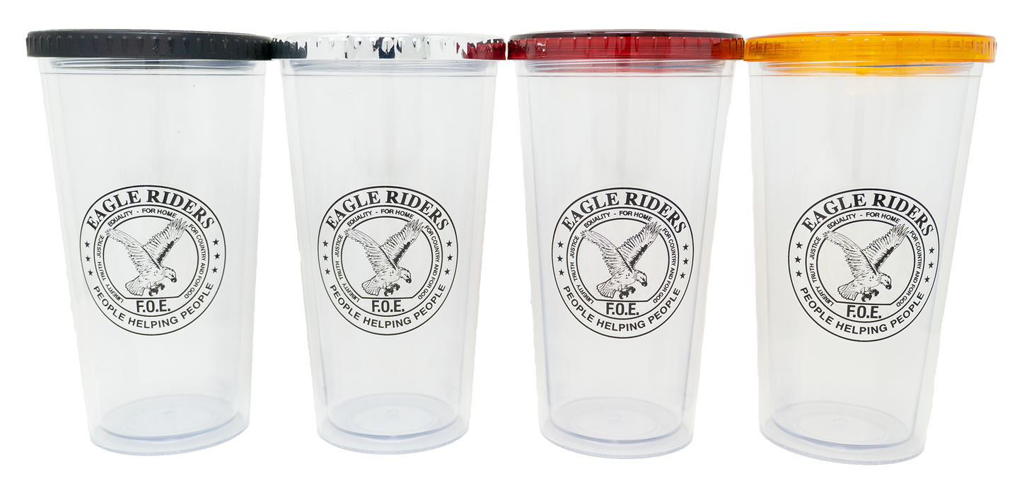 Tumbler - 20 oz w/lid and straw