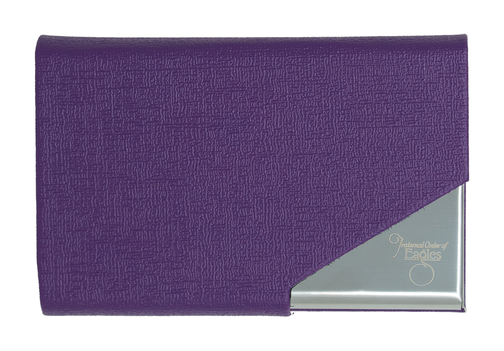 Business Card Holder - Leather/Stainless Steel