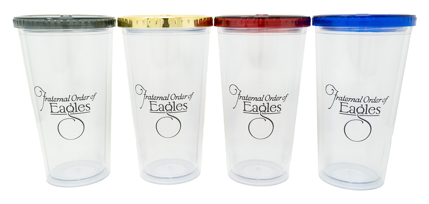 Tumbler - 20 oz w/lid and straw