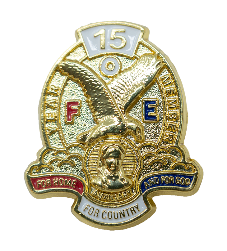 Pin - Auxiliary 15 Years