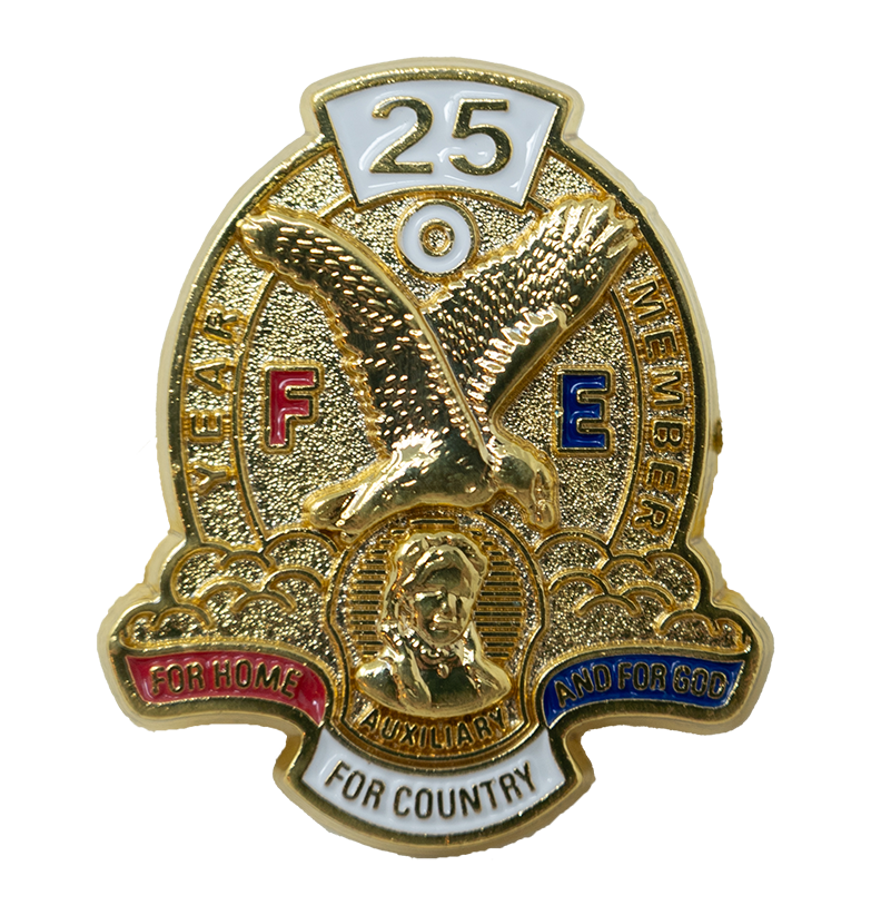 Pin - Auxiliary 25 Years