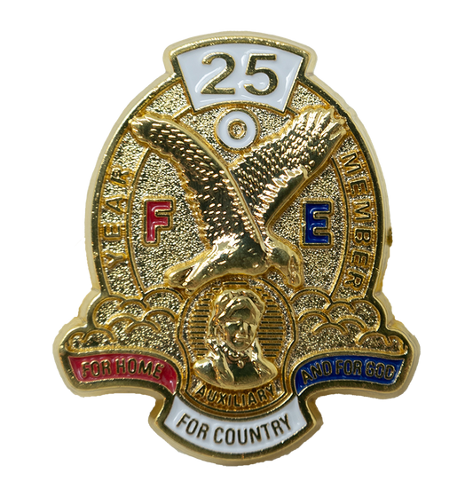 Pin - Auxiliary 25 Years