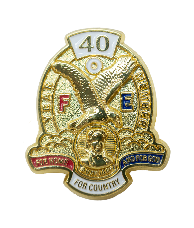 Pin - Auxiliary 40 Years