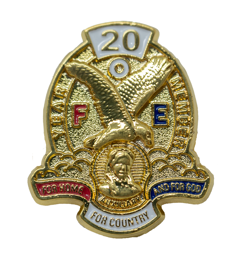 Pin - Auxiliary 20 Years