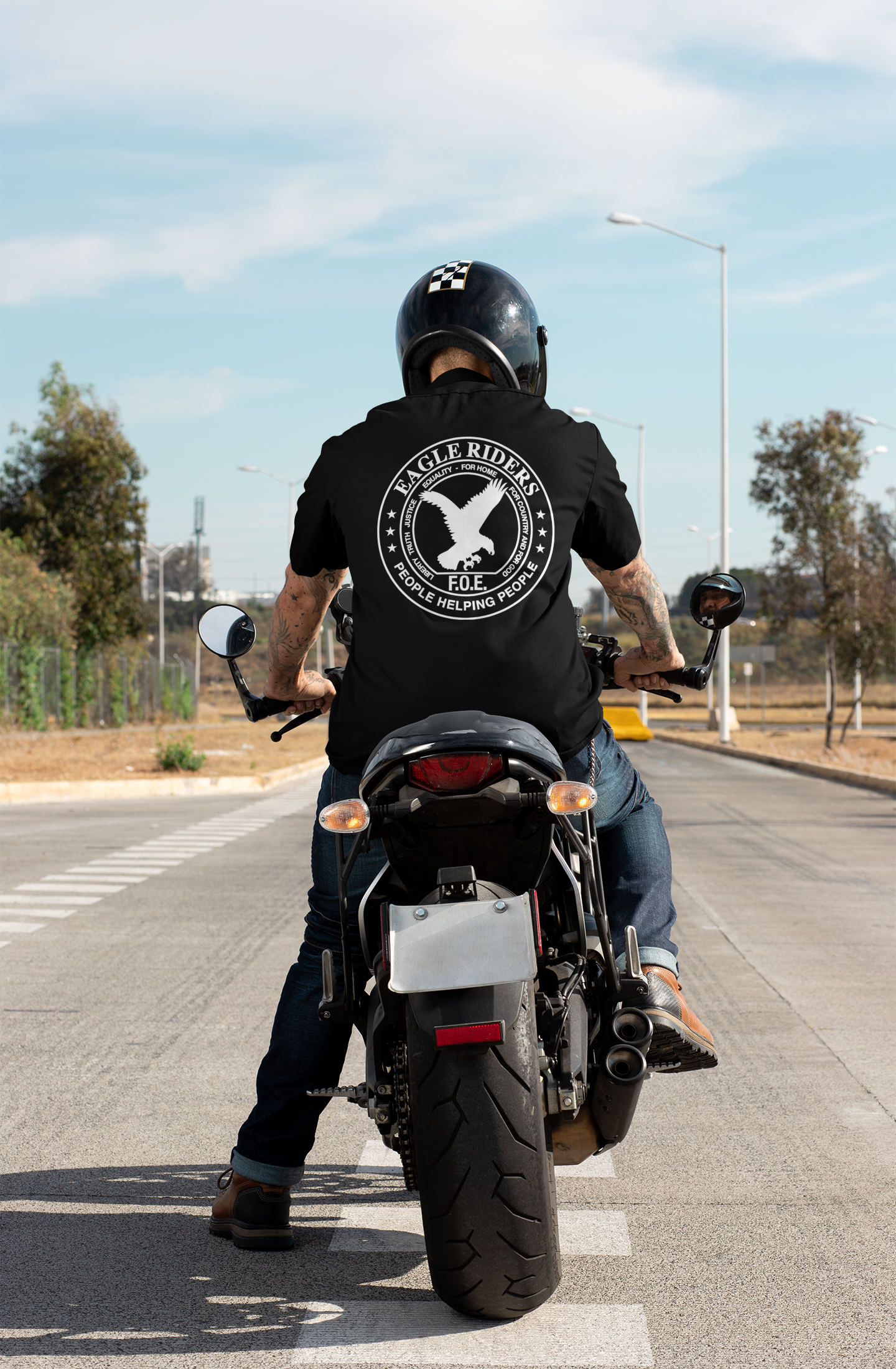 Ladies' Eagle Riders T-Shirt (Back Only) (#32)