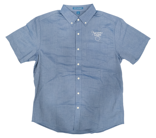 Men's Short Sleeve Oxford Dress Shirt (#22)