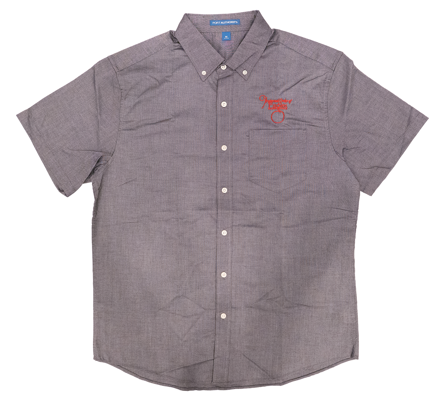 Men's Short Sleeve Oxford Dress Shirt (#22)