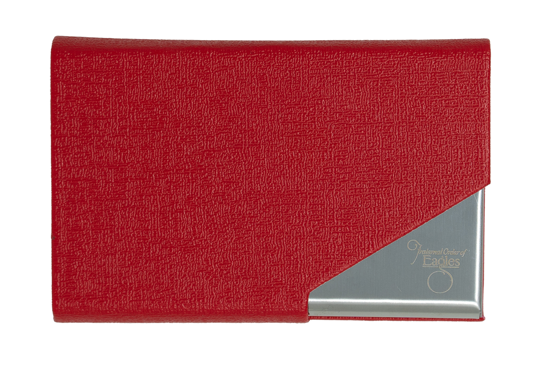 Business Card Holder - Leather/Stainless Steel