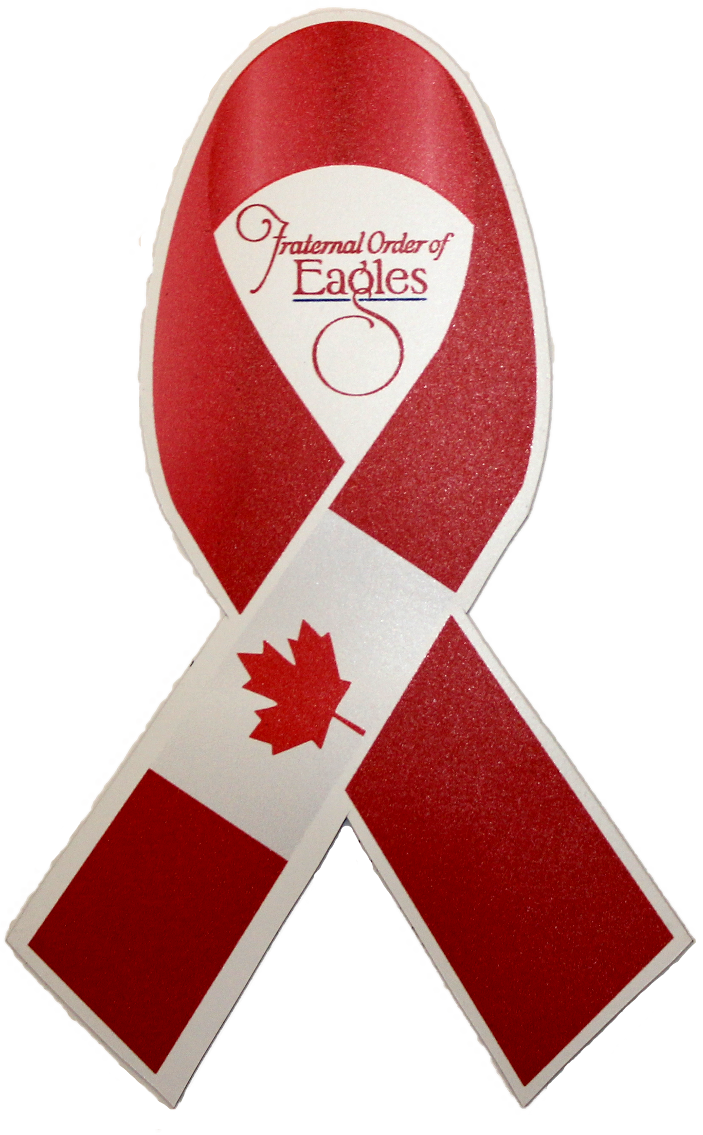 Refrigerator Magnet - Canadian Flag Ribbon