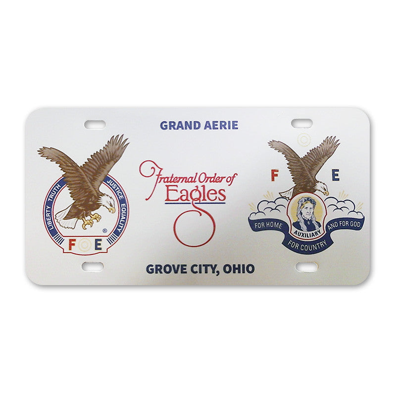 Grand Aerie License Plate Cover